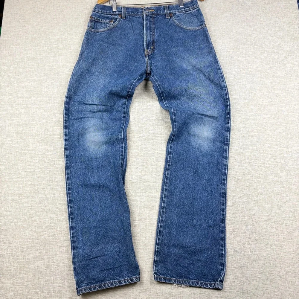 Vintage Levis 517 Mens 34x34 Bootcut Jeans Thigh Faded Festival Denim